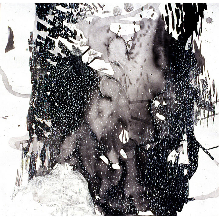 Contrast, 1997, black ink and charcoal on paper, 60 x 60cm