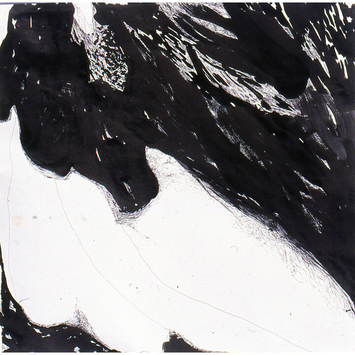 Space, 1997, black ink and charcoal on paper, 60 x 60cm