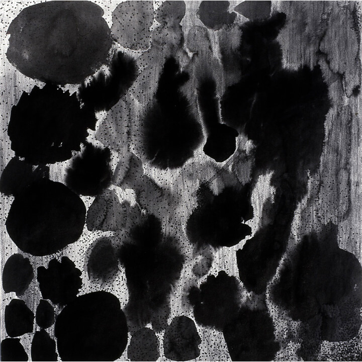 Monochrome, 1997, black ink and charcoal on paper, 60 x 60cm