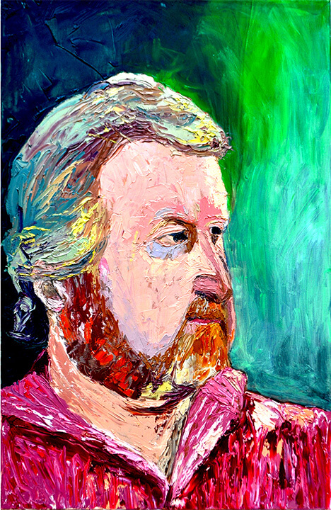 Portrait in Green, 2015, oil on canvas, 61 x 91 cm